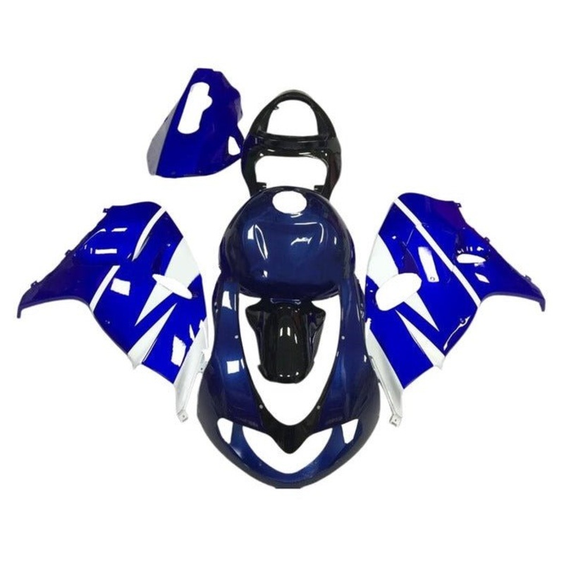Suzuki TL1000R (1998-2003) Navy Blue, White, Blue, Black Fairings Clear Windscreen: Free No Bolt Kit No Tank Cover