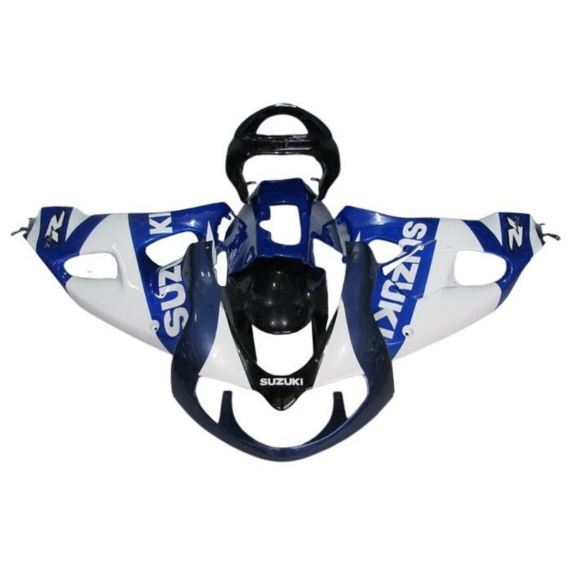 Suzuki TL1000R (1998-2003) White, Dark Blue, Black, Blue Fairings Clear Windscreen: Free No Bolt Kit No Tank Cover