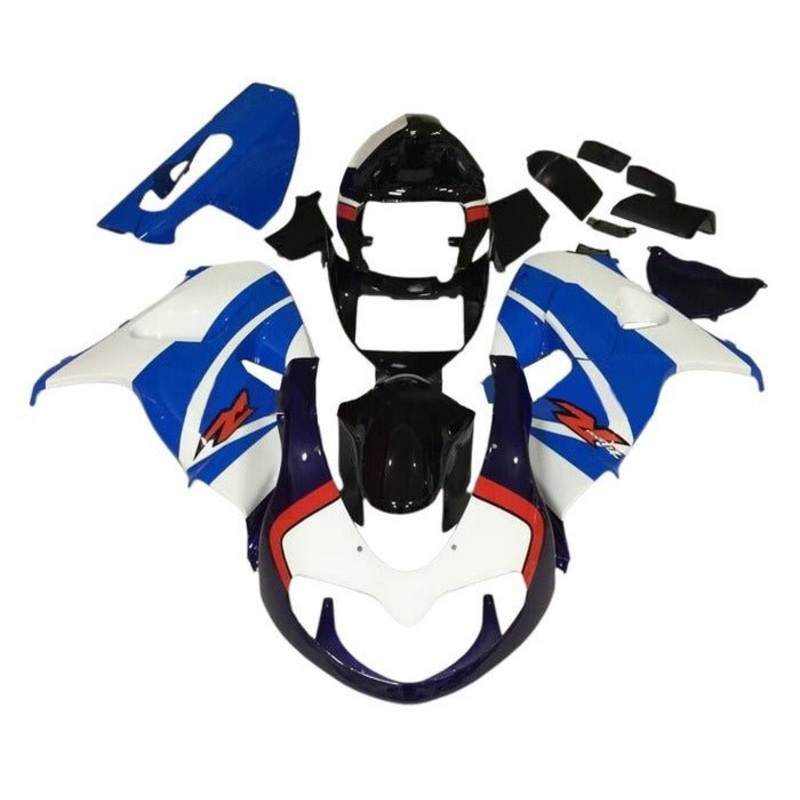 Suzuki TL1000R (1998-2003) White, Double Blue, Black, Red Fairings Clear Windscreen: Free No Bolt Kit No Tank Cover