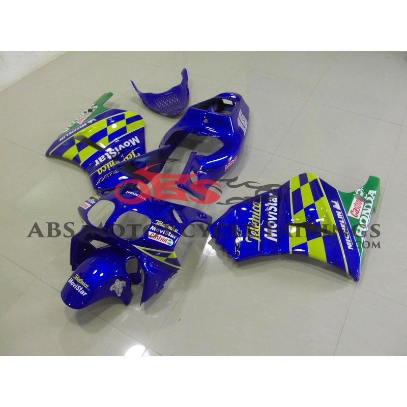 Telefonica Movistar Blue 1994 Honda RVF400R NC35 Telefonica Movistar Blue Clear (Injection Mold) Select Bolt Kit