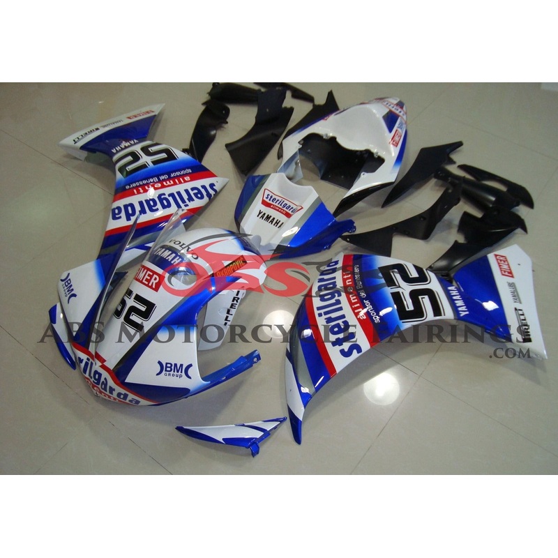 Yamaha YZF-R1 (2009-2011) White & Blue Sterilgarda Fairings No Seat Cowl No Bolt Kit No Tank