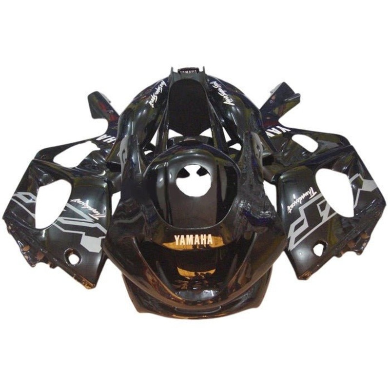 YAMAHA YZF600R (1998-2007) Black, Gray Fairings Clear Windscreen: Free No Bolt Kit No Tank Cover