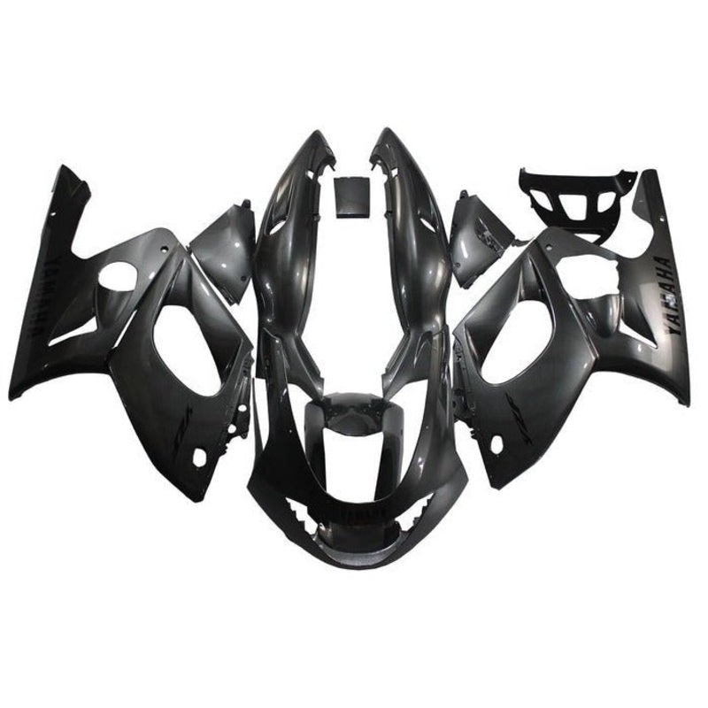 YAMAHA YZF600R (1998-2007) Gray Fairings Clear Windscreen: Free No Bolt Kit No Tank Cover