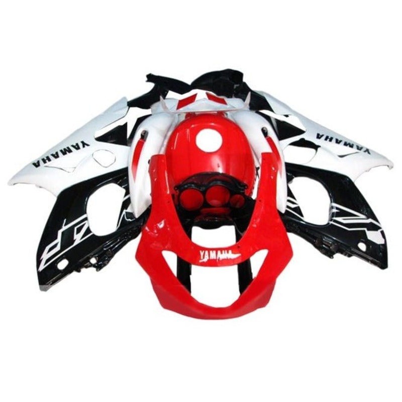YAMAHA YZF600R (1998-2007) Red, Black, White Fairings Clear Windscreen: Free No Bolt Kit No Tank Cover