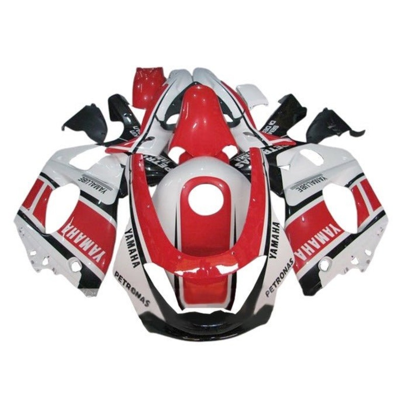YAMAHA YZF600R (1998-2007) White, Red, Black Fairings Clear Windscreen: Free No Bolt Kit No Tank Cover