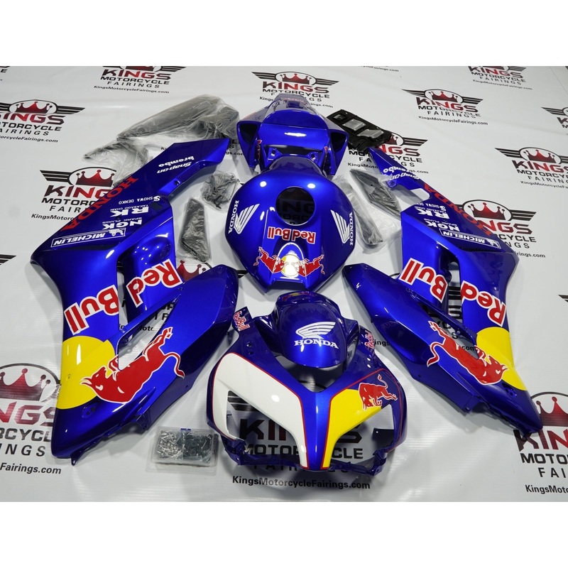 Honda CBR1000RR (2004-2005) Blue Red Bull Fairings No Seat Cowl No Bolt Kit No Tank