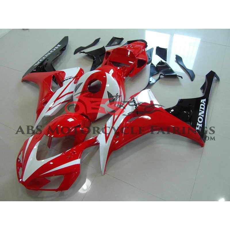Honda CBR1000RR (2006-2007) Red, White & Black Fairings No Seat Cowl No Bolt Kit No Tank