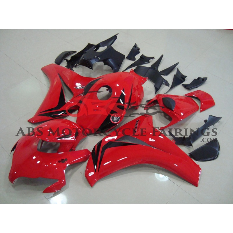 Honda CBR1000RR (2008-2011) Red, Black Fairings No Seat Cowl No Bolt Kit No Tank