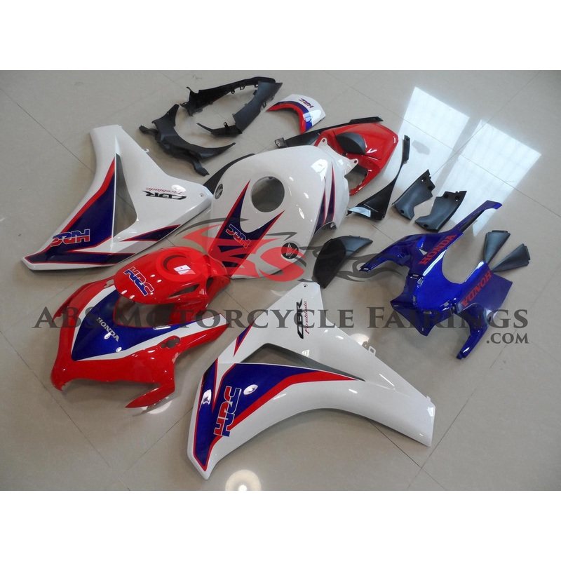 Honda CBR1000RR (2008-2011) Red, White and Blue HRC Fairings No Seat Cowl No Bolt Kit No Tank