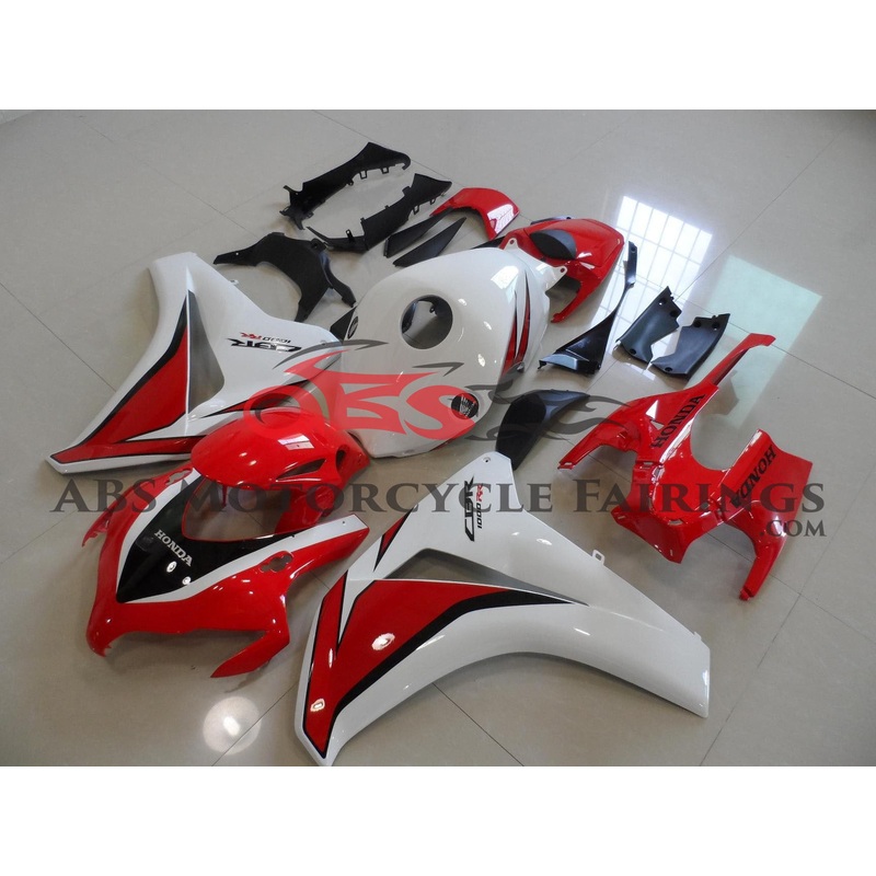 Honda CBR1000RR (2008-2011) Red & White Fairings No Seat Cowl No Bolt Kit No Tank