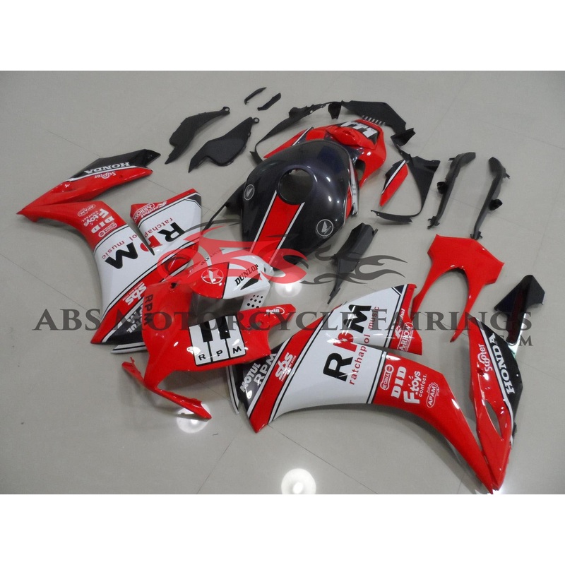 Honda CBR1000RR (2012-2016) Red, White & Black RPM Fairings No Seat Cowl No Bolt Kit No Tank