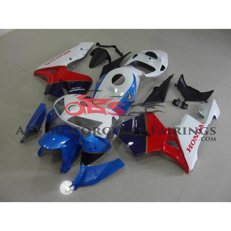 Honda CBR600RR (2005-2006) Blue, White & Red Fairings No Seat Cowl No Bolt Kit No Tank