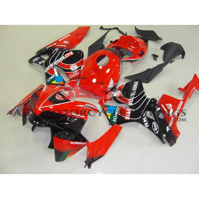 Honda CBR600RR (2005-2006) Red & Black JOMO Race Fairings No Seat Cowl No Bolt Kit No Tank