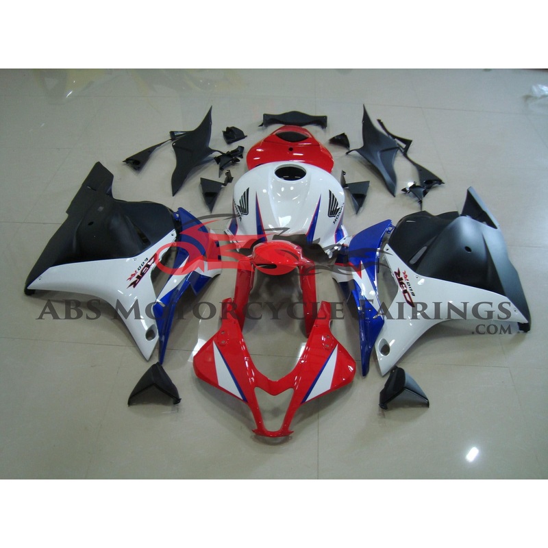 Honda CBR600RR (2009-2012) Red, White, Black & Blue Fairings No Seat Cowl No Bolt Kit No Tank