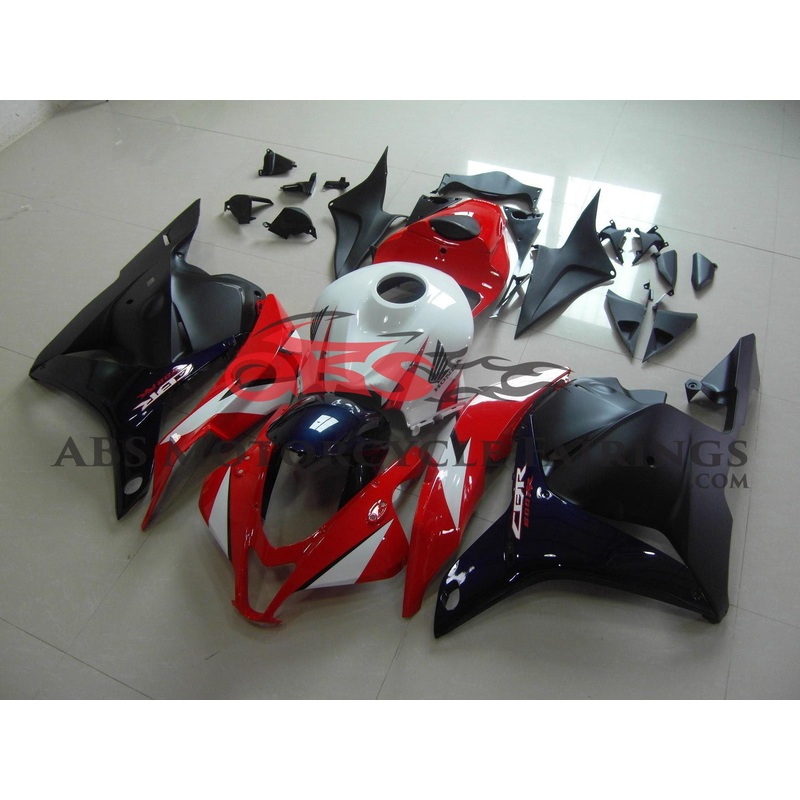 Honda CBR600RR (2009-2012) Red, White, Matte Black & Dark Blue Fairings No Seat Cowl No Bolt Kit No Tank