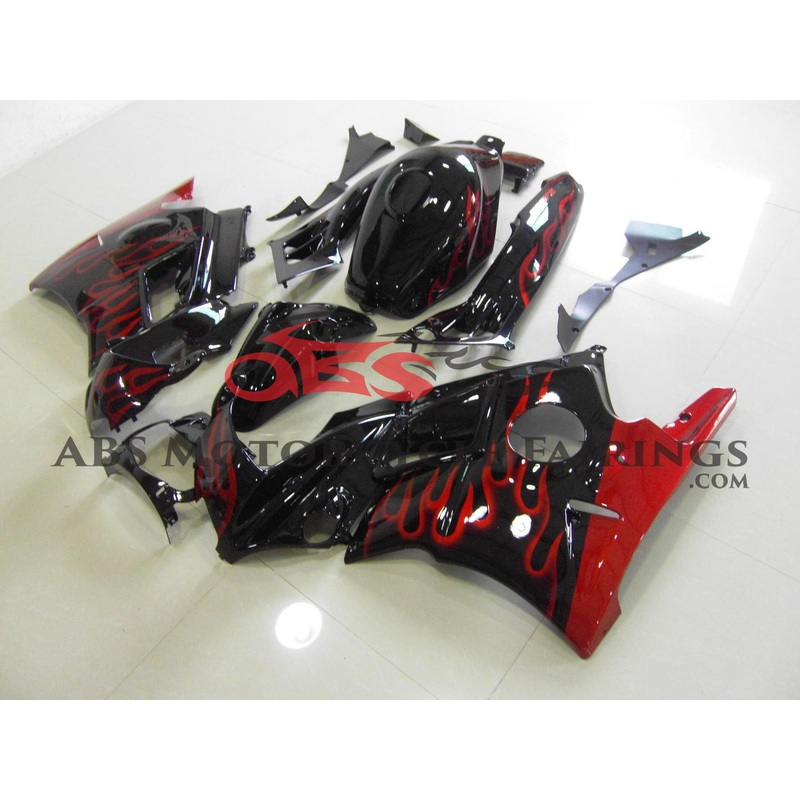 Red Flame 1991-1994 Honda CBR600FS Red Flame Clear (Injection Mold) Select Bolt Kit