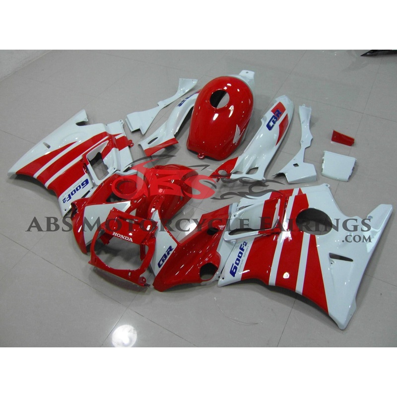Red & White 1991-1994 Honda CBR600FS Red & White Clear (Injection Mold) Select Bolt Kit