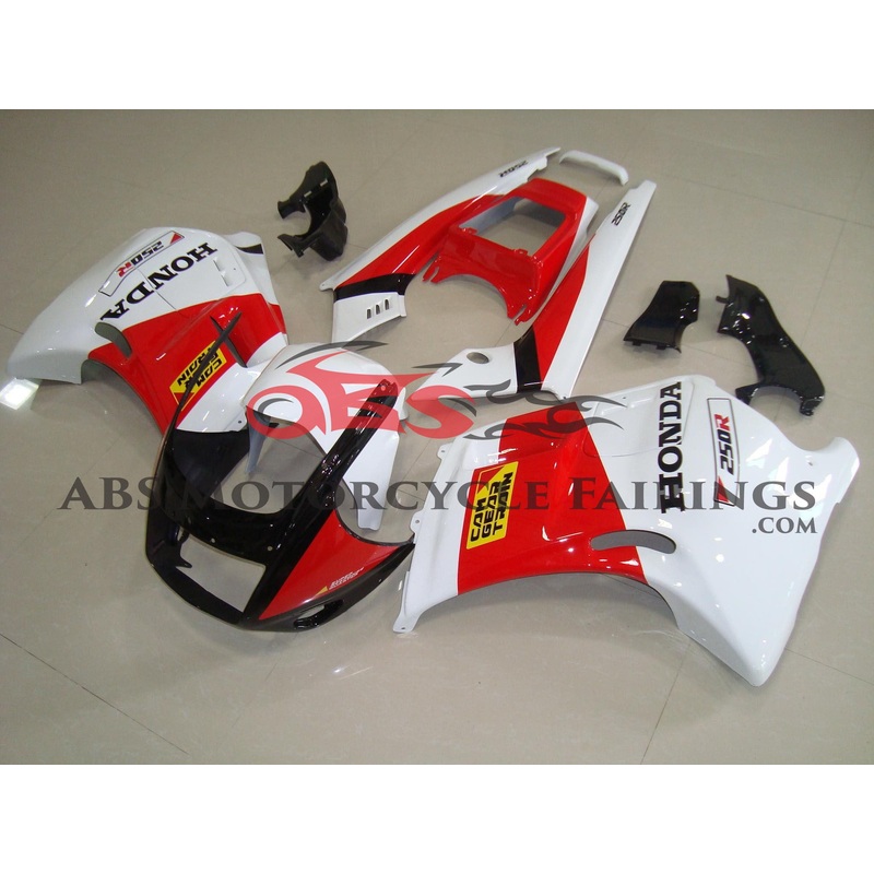 Red White & Black 1987 Honda NSR250R MC17 Red White & Black Clear (Injection Mold) Select Bolt Kit