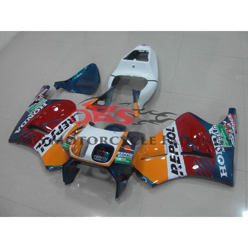 Repsol Yellow White & Red 1994 Honda RVF400R NC35 Repsol Yellow White & Red Clear (Injection Mold) Select Bolt Kit