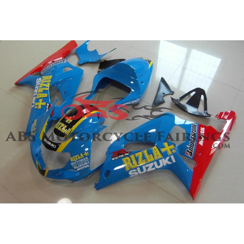 Suzuki GSXR600 (2000-2003) Light Blue Rizla Fairings No Seat Cowl No Bolt Kit No Tank