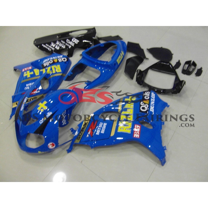 Suzuki TL1000R (1998-2003) Blue Rizla Fairings Clear Windscreen: Free No Bolt Kit No Tank Cover