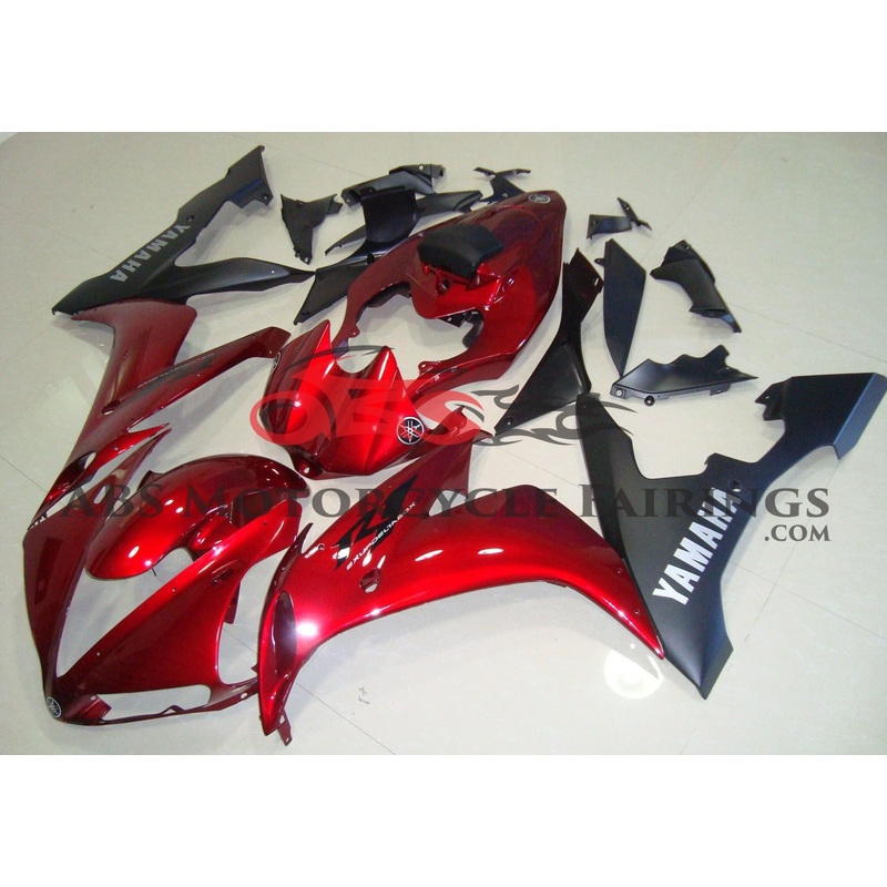 Yamaha YZF-R1 (2004-2006) Dark Red & Black Fairings No Seat Cowl No Bolt Kit No Tank