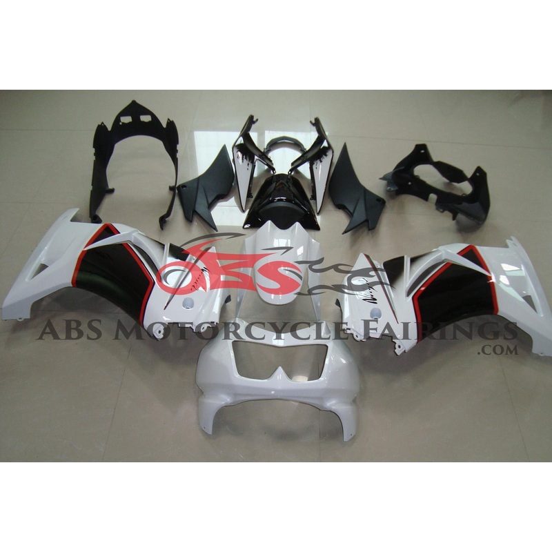 Fairings for Kawasaki Ninja 250R (2008-2013) White, Black, Red No Seat Cowl No Bolt Kit No Tank
