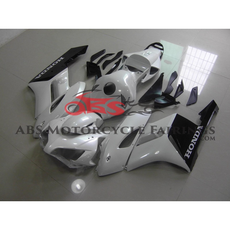 Honda CBR1000RR (2004-2005) Pearl White & Black Fairings No Seat Cowl No Bolt Kit No Tank