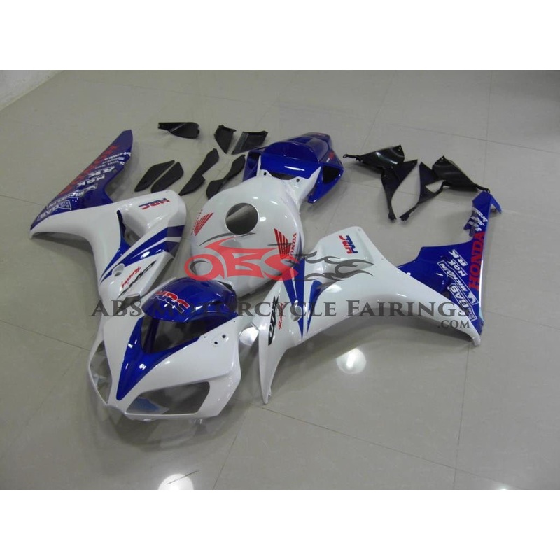 Honda CBR1000RR (2006-2007) White & Blue Fairings No Seat Cowl No Bolt Kit No Tank
