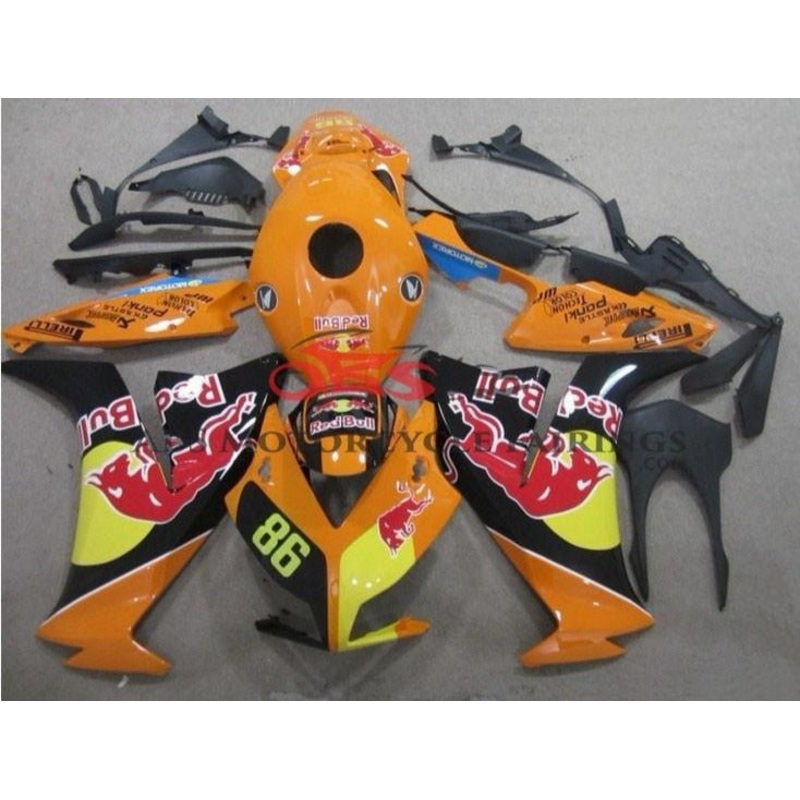 Honda CBR1000RR (2012-2016) Orange Red Bull Fairings No Seat Cowl No Bolt Kit No Tank