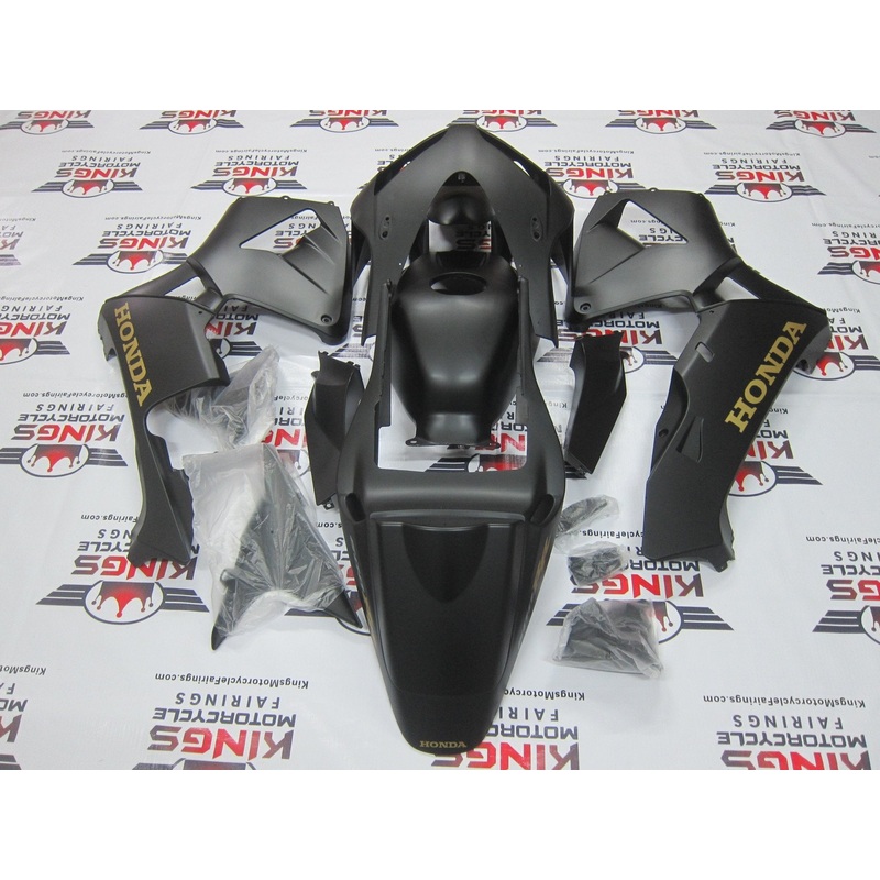 Honda CBR600RR (2003-2004) Matte Black & Gold Fairings No Seat Cowl No Bolt Kit No Tank