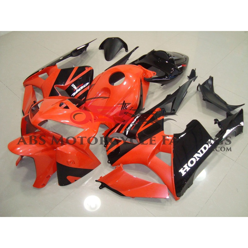 Honda CBR600RR (2005-2006) Orange & Black Fairings No Seat Cowl No Bolt Kit No Tank