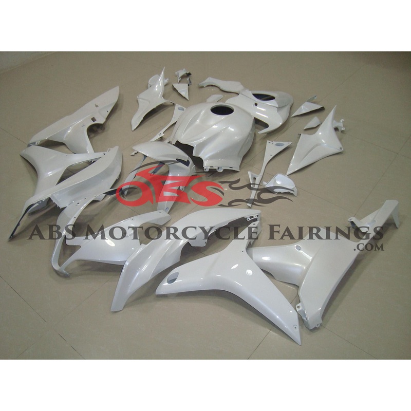 Honda CBR600RR (2007-2008) All Gloss White Fairings No Seat Cowl No Bolt Kit No Tank
