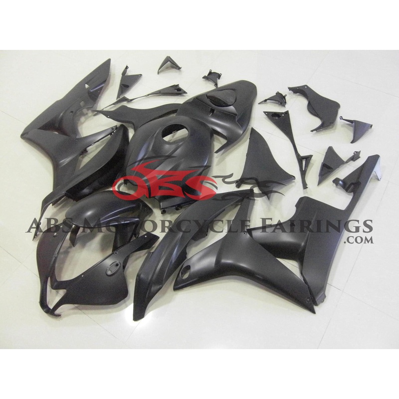 Honda CBR600RR (2007-2008) All Matte Black Fairings No Seat Cowl No Bolt Kit No Tank