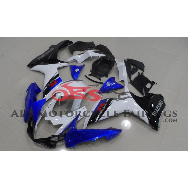 Suzuki GSXR600 (2011-2023) Blue, White, Black Fairings No Seat Cowl No Bolt Kit No Tank