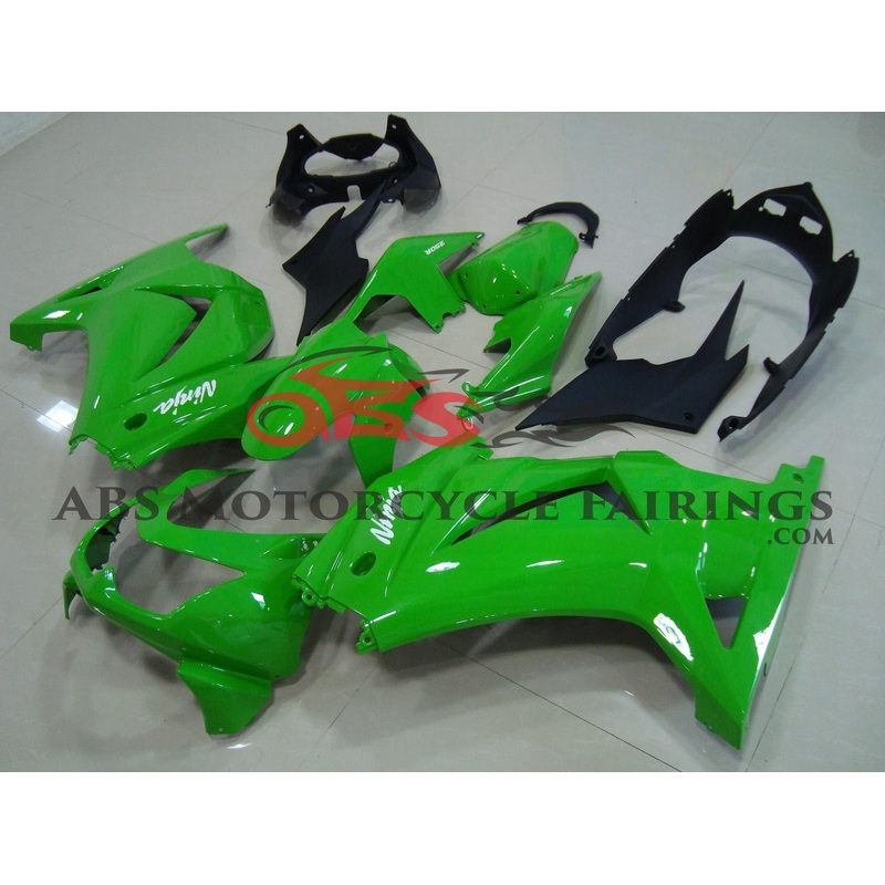 Fairings for Kawasaki Ninja 250R (2008-2013) Green No Seat Cowl No Bolt Kit No Tank