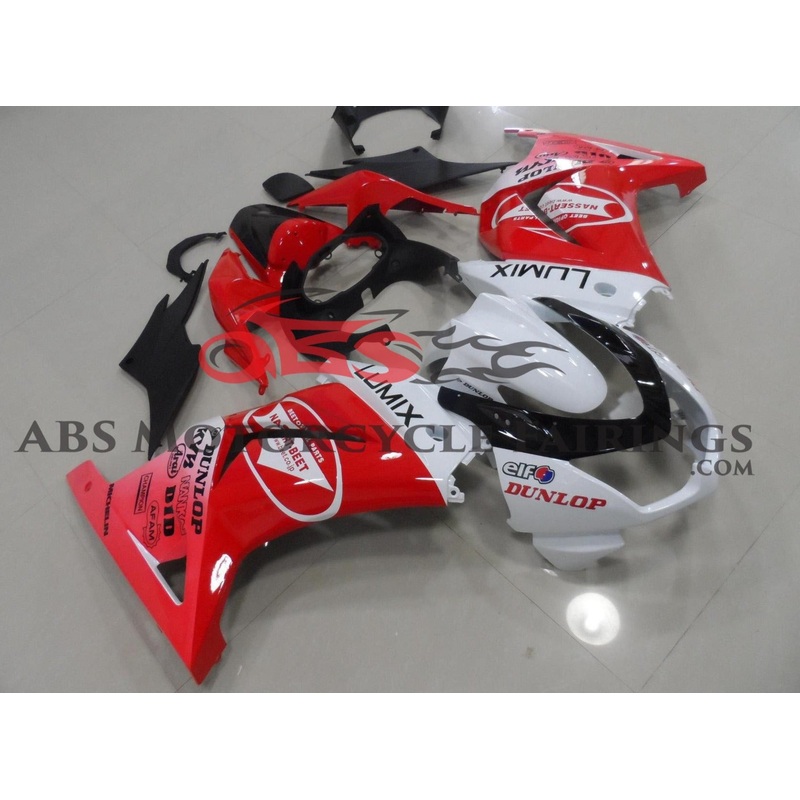 Fairings for Kawasaki Ninja 250R (2008-2013) Red, White, Black LUMIX No Seat Cowl No Bolt Kit No Tank