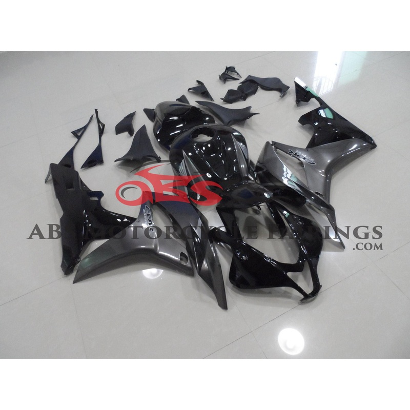 Honda CBR600RR (2007-2008) Grey & Black Fairings No Seat Cowl No Bolt Kit No Tank