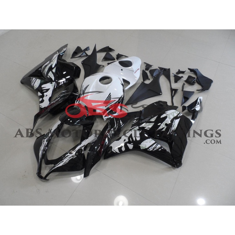 Honda CBR600RR (2009-2012) Black, White Leyla Uitvoering Fairings No Seat Cowl No Bolt Kit No Tank
