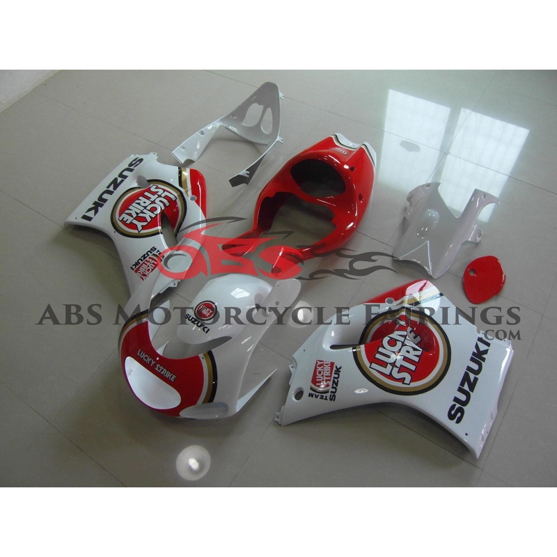 Lucky Strike White & Red 1991-1996 Suzuki RGV250 VJ22 Lucky Strike White & Red Clear (Injection Mold) Select Bolt Kit