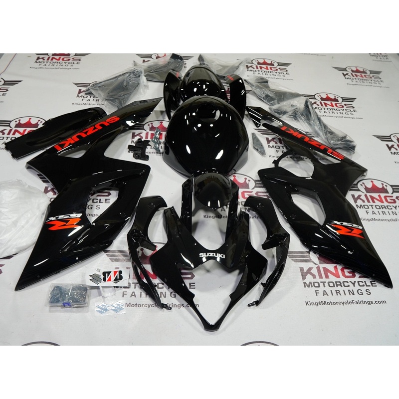 Suzuki GSXR1000 (2005-2006) Black, Red Fairings No Seat Cowl No Bolt Kit No Tank