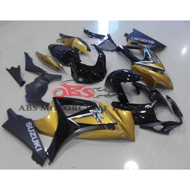 Suzuki GSXR1000 (2007-2008) Gold, Black Fairings No Seat Cowl No Bolt Kit No Tank