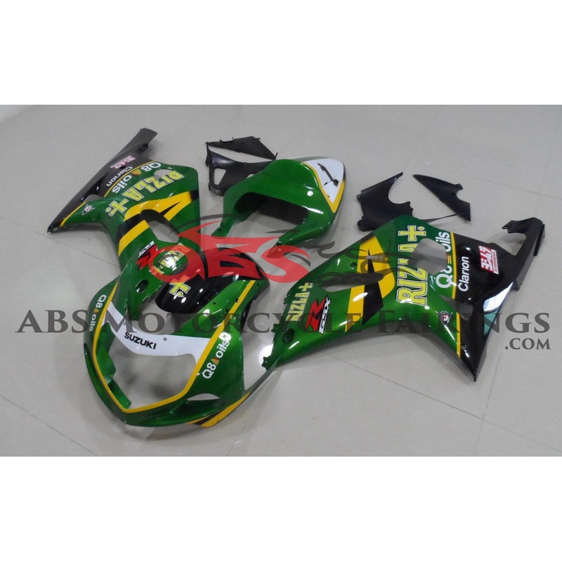 Suzuki GSXR600 (2000-2003) Green Rizla Fairings No Seat Cowl No Bolt Kit No Tank