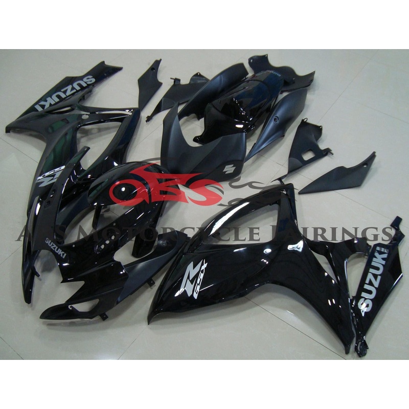 Suzuki GSXR600 (2006-2007) Black & Gray Fairings No Seat Cowl No Bolt Kit No Tank