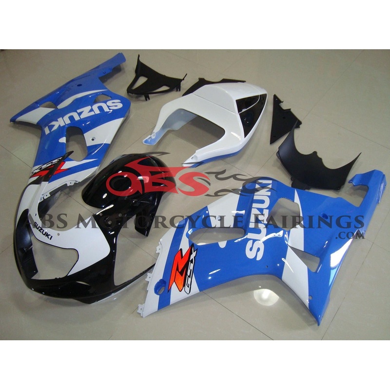 Suzuki GSXR750 (2000-2003) Light Blue, White & Black Fairings No Seat Cowl No Bolt Kit No Tank