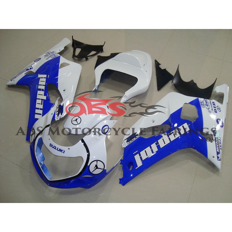 Suzuki GSXR750 (2000-2003) White & Blue Michael Jordan Fairings No Seat Cowl No Bolt Kit No Tank