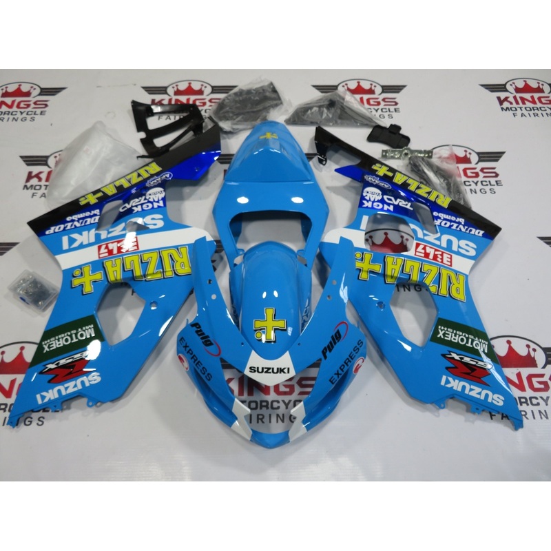 SUZUKI GSXR750 (2004-2005) LIGHT BLUE RIZLA FAIRINGS No Seat Cowl No Bolt Kit No Tank