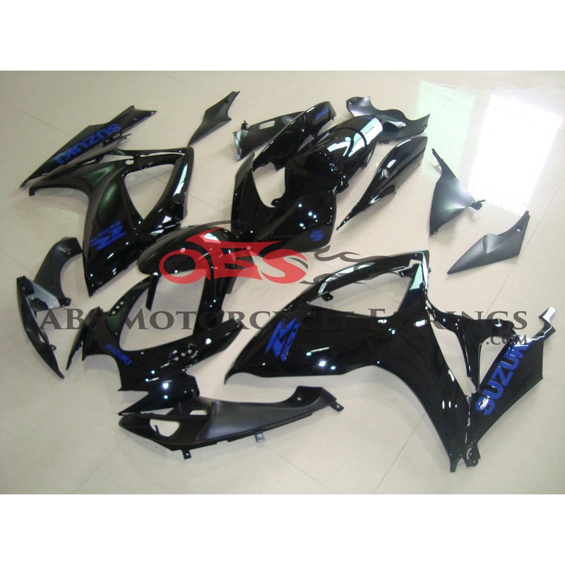 Suzuki GSXR750 (2006-2007) Black & Blue Fairings No Seat Cowl No Bolt Kit No Tank