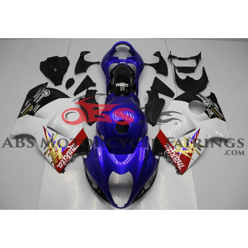 Suzuki Hayabusa (1999-2007) Blue, White & Red Fairings No Seat Cowl No Bolt Kit No Tank