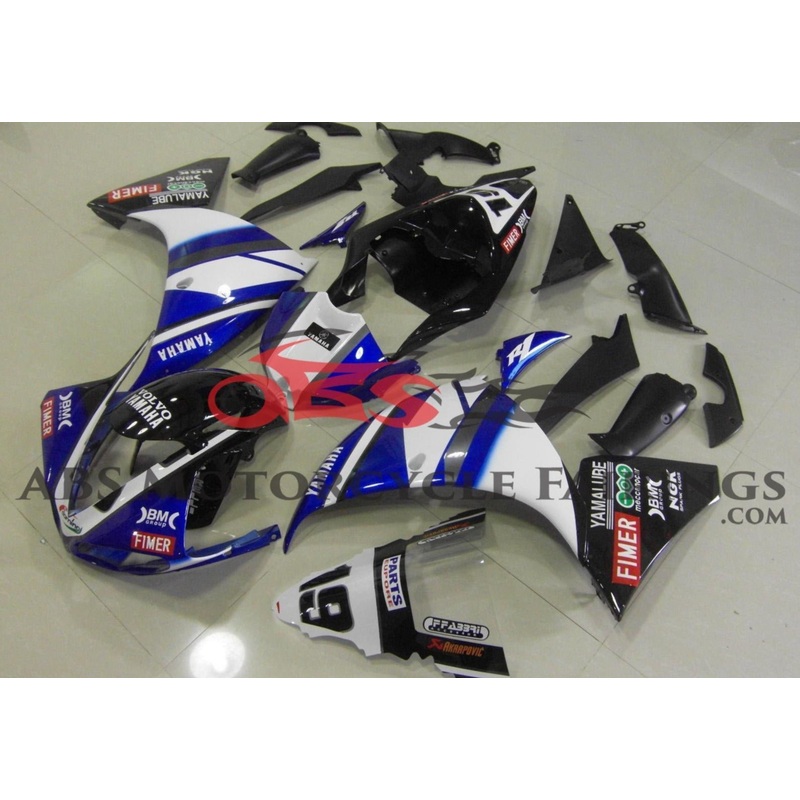 Yamaha YZF-R1 (2009-2011) Blue, White & Black Fairings No Seat Cowl No Bolt Kit No Tank